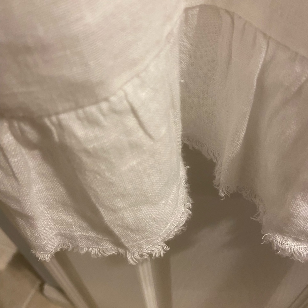 REDUCED! Saga White Linen Top XL oversized, made in Italy. Very soft. - Picture 3 of 7